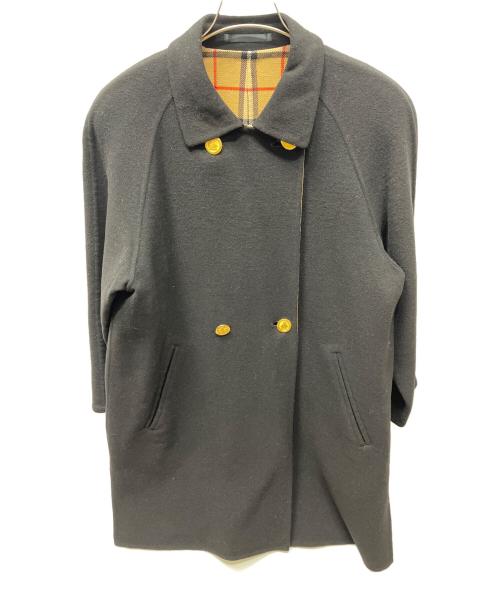 Burberry's（バーバリー）Burberry's (バーバリーズ) カシミヤ混コート ネイビー サイズ:38の古着・服飾アイテム
