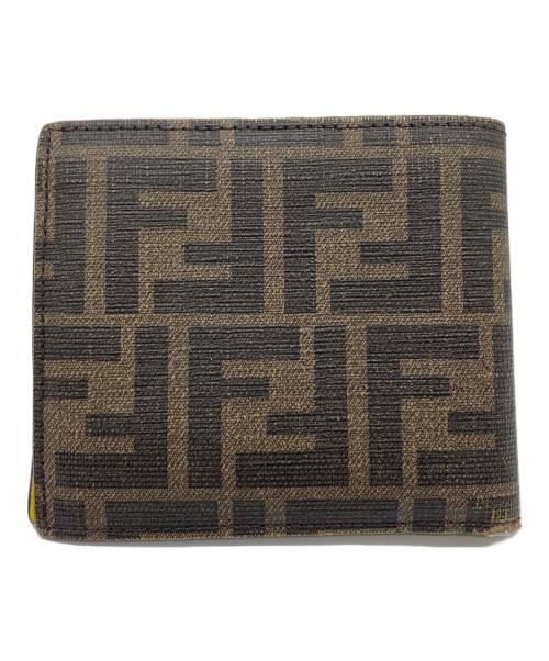 FENDI（フェンディ）FENDI (フェンディ) 2つ折り財布 ブラウンの古着・服飾アイテム