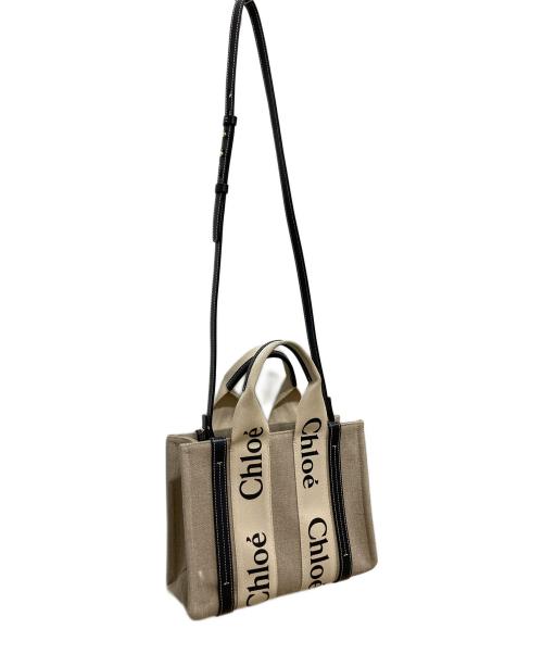 Chloe（クロエ）Chloe (クロエ) ショルダーバッグ ベージュ×ブラックの古着・服飾アイテム