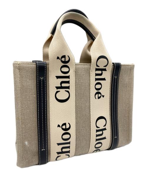 Chloe（クロエ）Chloe (クロエ) ショルダーバッグ ベージュ×ブラックの古着・服飾アイテム