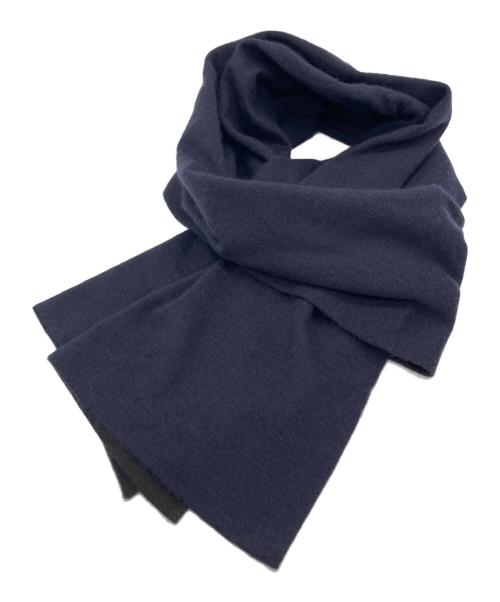 HERMES（エルメス）HERMES (エルメス) マフラー ネイビーの古着・服飾アイテム