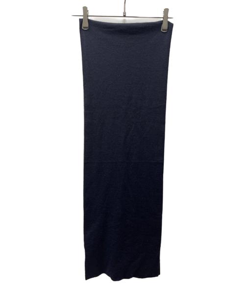 HERMES（エルメス）HERMES (エルメス) マフラー ネイビーの古着・服飾アイテム
