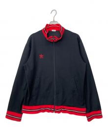 adidas（アディダス）の古着「70-80sトラックジャケット」｜ブラック×レッド
