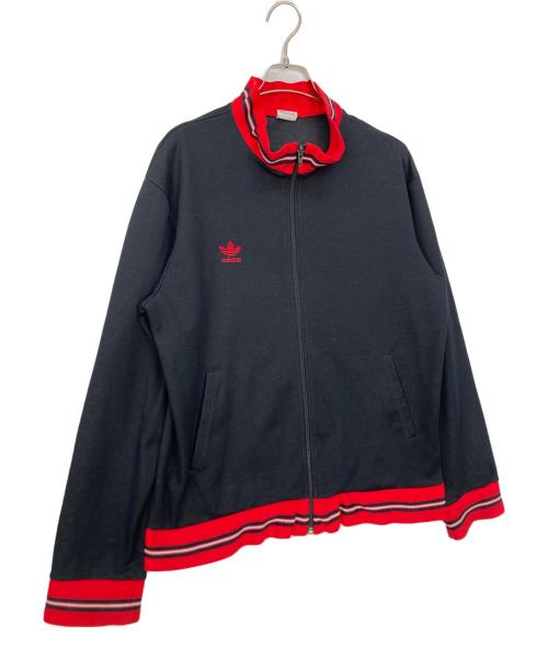 adidas（アディダス）adidas (アディダス) 70-80sトラックジャケット ブラック×レッド サイズ:98-6の古着・服飾アイテム