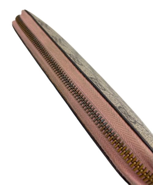 GUCCI（グッチ）GUCCI (グッチ) ラウンドファスナー財布 ベージュの古着・服飾アイテム