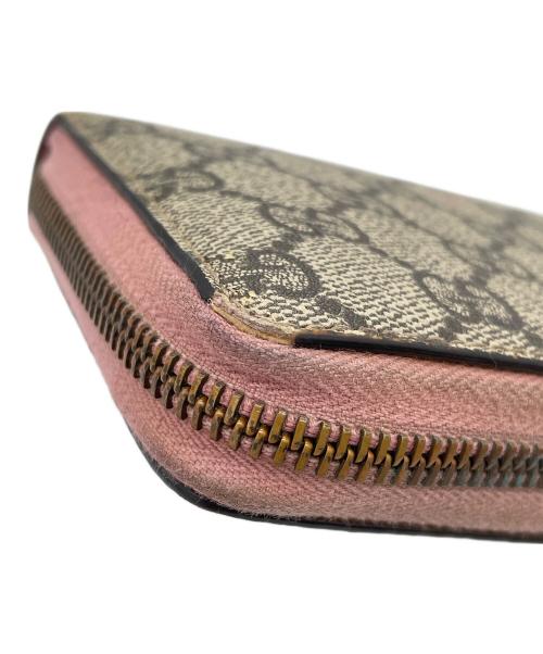 GUCCI（グッチ）GUCCI (グッチ) ラウンドファスナー財布 ベージュの古着・服飾アイテム