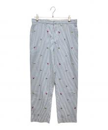 POLO RALPH LAUREN（ポロ・ラルフローレン）の古着「ストライプパンツ」｜ブルー