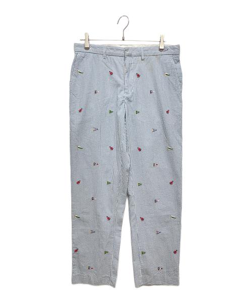 POLO RALPH LAUREN（ポロ・ラルフローレン）POLO RALPH LAUREN (ポロ・ラルフローレン) ストライプパンツ ブルー サイズ:Mの古着・服飾アイテム