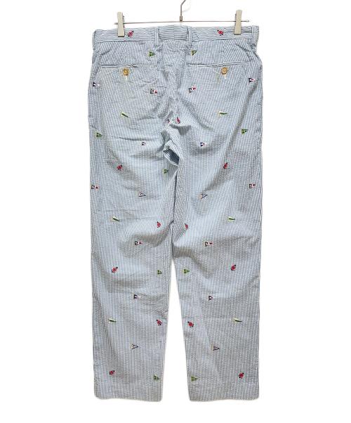 POLO RALPH LAUREN（ポロ・ラルフローレン）POLO RALPH LAUREN (ポロ・ラルフローレン) ストライプパンツ ブルー サイズ:Mの古着・服飾アイテム
