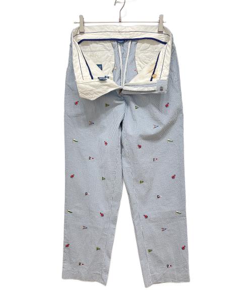 POLO RALPH LAUREN（ポロ・ラルフローレン）POLO RALPH LAUREN (ポロ・ラルフローレン) ストライプパンツ ブルー サイズ:Mの古着・服飾アイテム