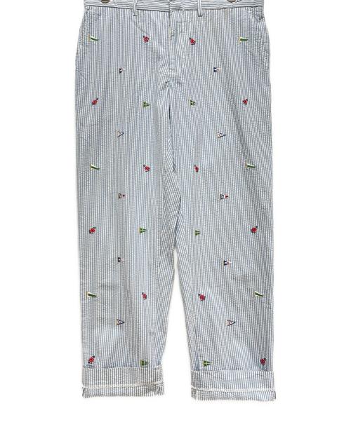 POLO RALPH LAUREN（ポロ・ラルフローレン）POLO RALPH LAUREN (ポロ・ラルフローレン) ストライプパンツ ブルー サイズ:Mの古着・服飾アイテム
