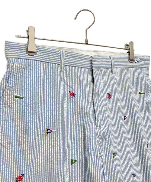 POLO RALPH LAUREN（ポロ・ラルフローレン）POLO RALPH LAUREN (ポロ・ラルフローレン) ストライプパンツ ブルー サイズ:Mの古着・服飾アイテム