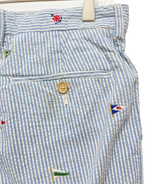 POLO RALPH LAUREN（ポロ・ラルフローレン）POLO RALPH LAUREN (ポロ・ラルフローレン) ストライプパンツ ブルー サイズ:Mの古着・服飾アイテム