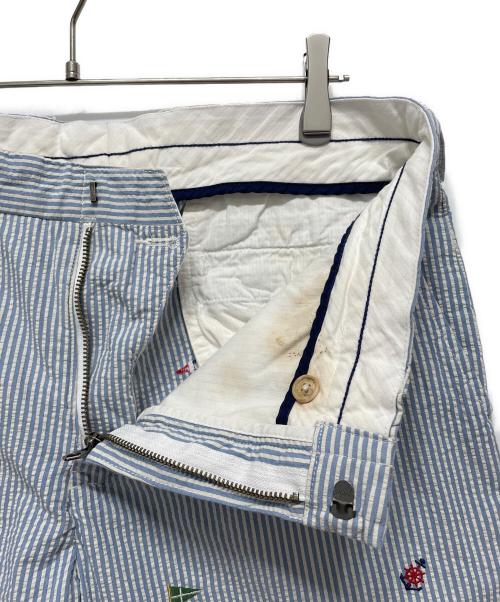 POLO RALPH LAUREN（ポロ・ラルフローレン）POLO RALPH LAUREN (ポロ・ラルフローレン) ストライプパンツ ブルー サイズ:Mの古着・服飾アイテム