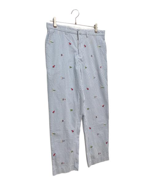 POLO RALPH LAUREN（ポロ・ラルフローレン）POLO RALPH LAUREN (ポロ・ラルフローレン) ストライプパンツ ブルー サイズ:Mの古着・服飾アイテム