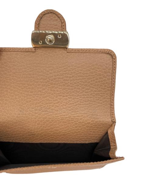 GUCCI（グッチ）GUCCI (グッチ) ダブルホック2つ折り財布 ベージュの古着・服飾アイテム