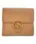 GUCCI（グッチ）の古着「ダブルホック2つ折り財布」｜ベージュ