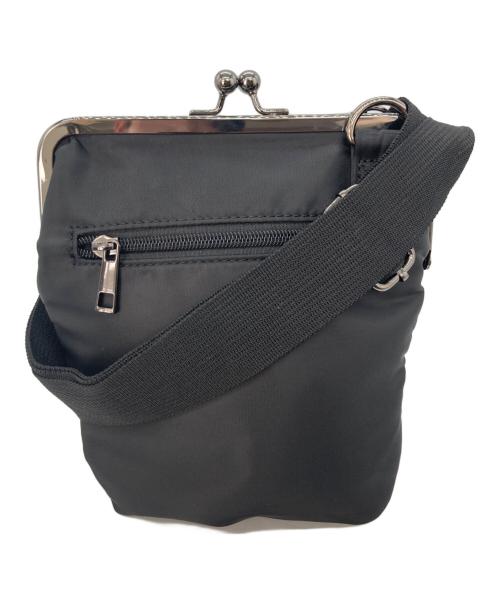 GROUND Y（グラウンドワイ）GROUND Y (グラウンドワイ) SHOULDER BAG WITH CLASP CLOSURE(ショルダーバッグ ウィズ クラップス クローザー) ブラック×シルバーの古着・服飾アイテム