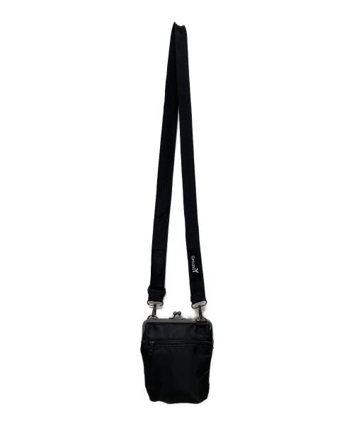 GROUND Y（グラウンドワイ）GROUND Y (グラウンドワイ) SHOULDER BAG WITH CLASP CLOSURE(ショルダーバッグ ウィズ クラップス クローザー) ブラック×シルバーの古着・服飾アイテム