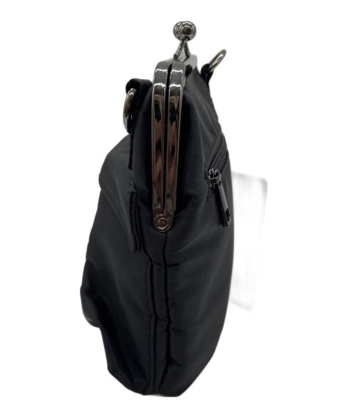 GROUND Y（グラウンドワイ）GROUND Y (グラウンドワイ) SHOULDER BAG WITH CLASP CLOSURE(ショルダーバッグ ウィズ クラップス クローザー) ブラック×シルバーの古着・服飾アイテム