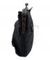 中古・古着 GROUND Y (グラウンドワイ) SHOULDER BAG WITH CLASP CLOSURE(ショルダーバッグ ウィズ クラップス クローザー) ブラック×シルバー：7000円