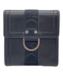 Christian Dior（クリスチャン ディオール）の古着「3つ折り財布」｜ブラック