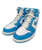 NIKEナイキ）の古着「ハイカットスニーカー」｜ブルー×ホワイト