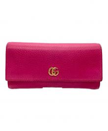 GUCCI（グッチ）の古着「長財布」｜ショッキングピンク