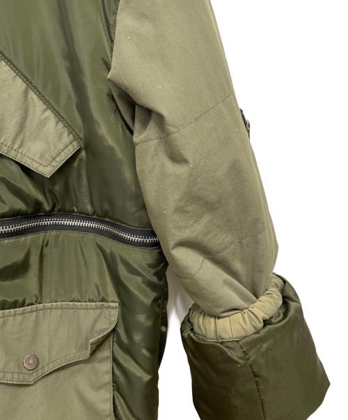 PAMEO POSE（パメオポーズ）PAMEO POSE (パメオポーズ) 裏ボアコート オリーブ×パープル サイズ:FREEの古着・服飾アイテム