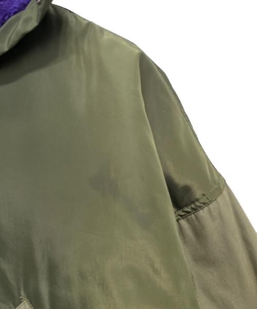 PAMEO POSE（パメオポーズ）PAMEO POSE (パメオポーズ) 裏ボアコート オリーブ×パープル サイズ:FREEの古着・服飾アイテム