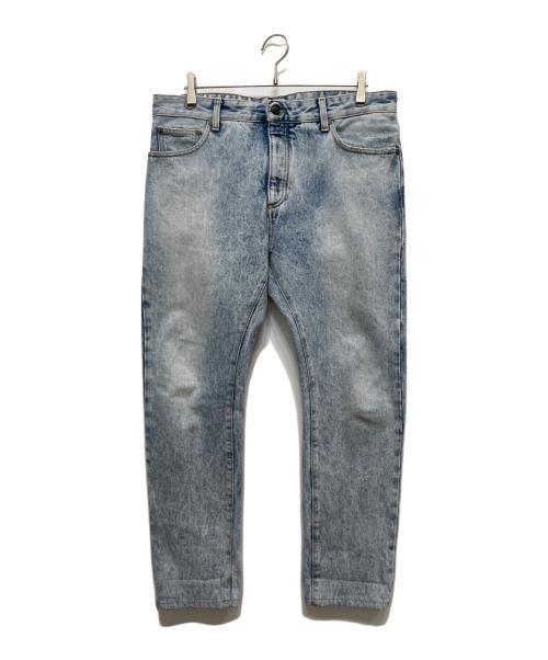 Palm Angels（パーム エンジェルス）Palm Angels (パーム エンジェルス) CURVED LOGO BACK Jeans インディゴ サイズ:32の古着・服飾アイテム