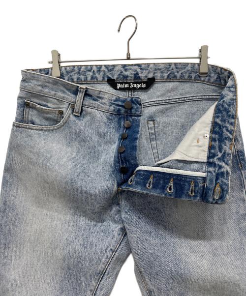 Palm Angels（パーム エンジェルス）Palm Angels (パーム エンジェルス) CURVED LOGO BACK Jeans インディゴ サイズ:32の古着・服飾アイテム