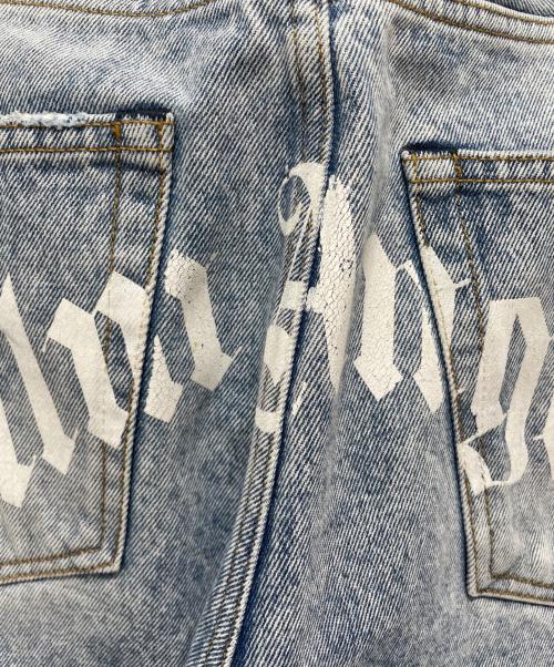 Palm Angels（パーム エンジェルス）Palm Angels (パーム エンジェルス) CURVED LOGO BACK Jeans インディゴ サイズ:32の古着・服飾アイテム