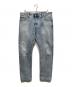 Palm Angels（パーム エンジェルス）の古着「CURVED LOGO BACK Jeans」｜インディゴ