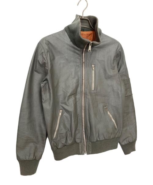 -（-）- (-) パイロットジャケット グレー サイズ:50の古着・服飾アイテム