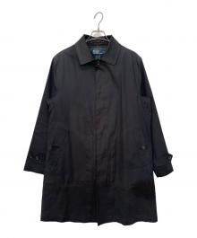 POLO RALPH LAUREN（ポロ・ラルフローレン）の古着「オイルドステンカラーコート」｜ネイビー