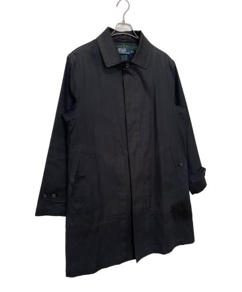 POLO RALPH LAUREN（ポロ・ラルフローレン）POLO RALPH LAUREN (ポロ・ラルフローレン) オイルドステンカラーコート ネイビー サイズ:L　の古着・服飾アイテム