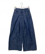 JOHN LAWRENCE SULLIVANジョン ローレンス サリバン）の古着「ワイドデニムパンツ」｜インディゴ