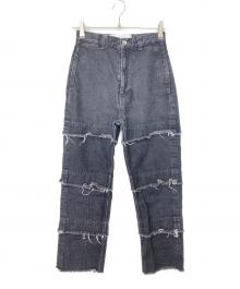 LIVINGTONE（リヴィントーン）の古着「デニムパンツ」｜ブラック