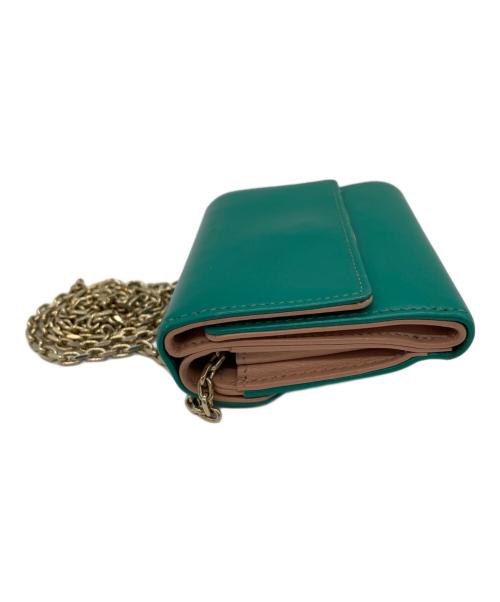 Roger Vivier（ロジェ ヴィヴィエ）Roger Vivier (ロジェ ヴィヴィエ) チェーンウォレット グリーン×ゴールド(色)の古着・服飾アイテム