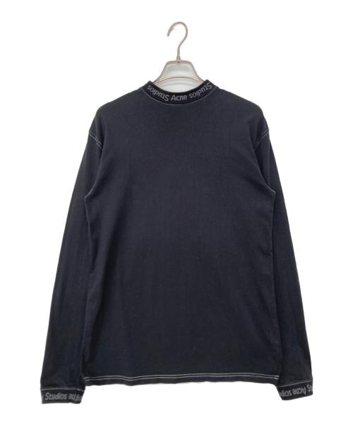 Acne studios（アクネ ストゥディオス）Acne studios (アクネ ストゥディオス) リブロゴカットソー ブラック サイズ:XXSの古着・服飾アイテム