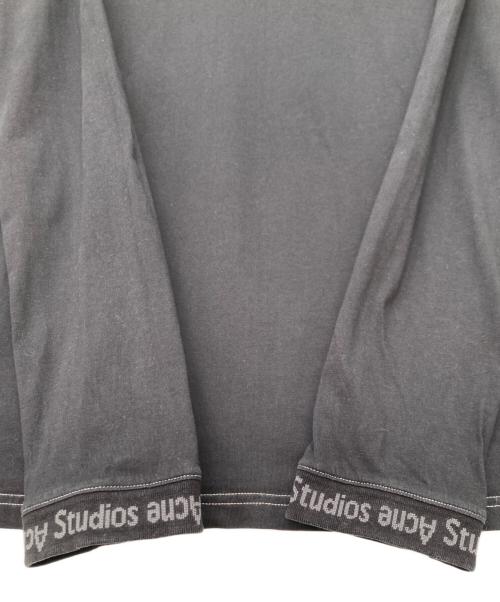 Acne studios（アクネ ストゥディオス）Acne studios (アクネ ストゥディオス) リブロゴカットソー ブラック サイズ:XXSの古着・服飾アイテム