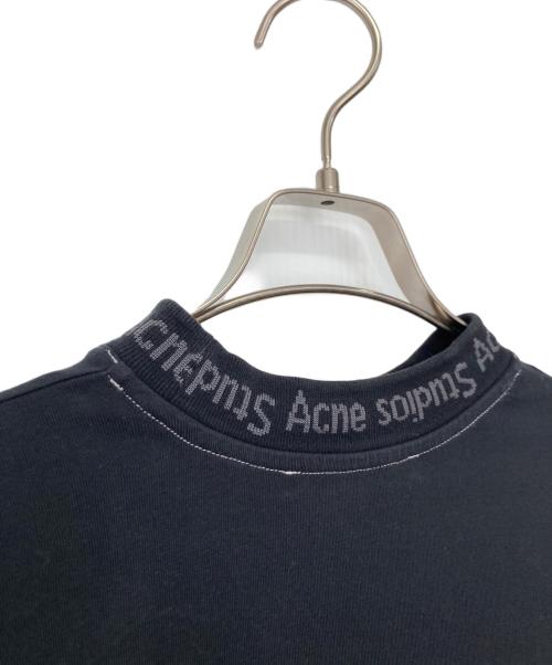 Acne studios（アクネ ストゥディオス）Acne studios (アクネ ストゥディオス) リブロゴカットソー ブラック サイズ:XXSの古着・服飾アイテム