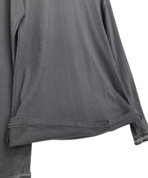 Acne studios（アクネ ストゥディオス）Acne studios (アクネ ストゥディオス) リブロゴカットソー ブラック サイズ:XXSの古着・服飾アイテム