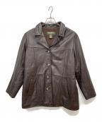 Eddie Bauerエディーバウアー）の古着「レザージャケット」｜ブラウン