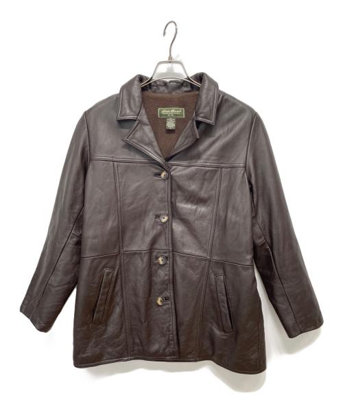 Eddie Bauer（エディーバウアー）Eddie Bauer (エディーバウアー) レザージャケット ブラウン サイズ:Ｍの古着・服飾アイテム