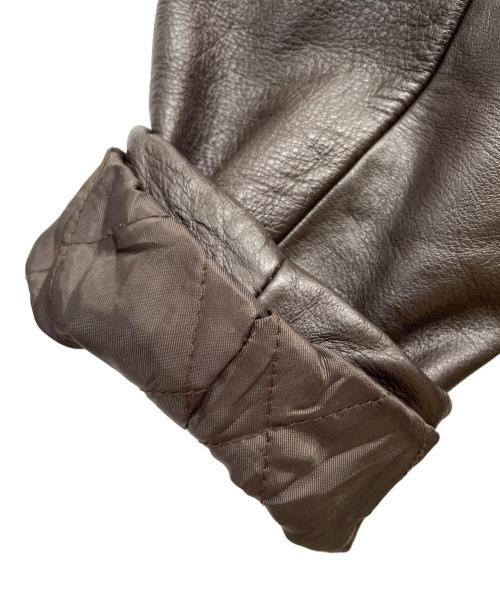 Eddie Bauer（エディーバウアー）Eddie Bauer (エディーバウアー) レザージャケット ブラウン サイズ:Ｍの古着・服飾アイテム