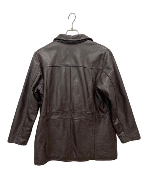 Eddie Bauer（エディーバウアー）Eddie Bauer (エディーバウアー) レザージャケット ブラウン サイズ:Ｍの古着・服飾アイテム