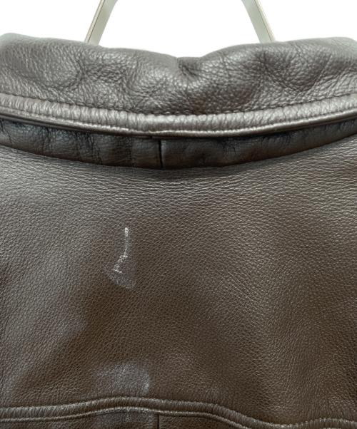 Eddie Bauer（エディーバウアー）Eddie Bauer (エディーバウアー) レザージャケット ブラウン サイズ:Ｍの古着・服飾アイテム