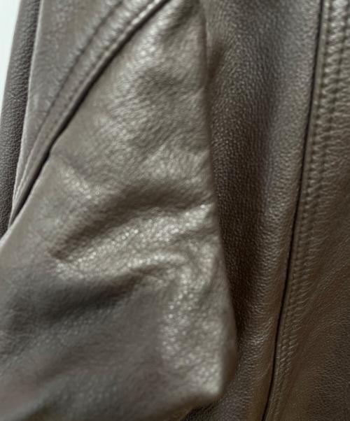 Eddie Bauer（エディーバウアー）Eddie Bauer (エディーバウアー) レザージャケット ブラウン サイズ:Ｍの古着・服飾アイテム